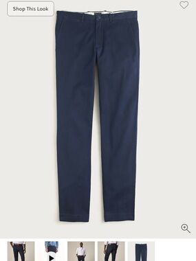 J. Crew Men's Navy Pants - 770 Straight Fit Size 33x32
